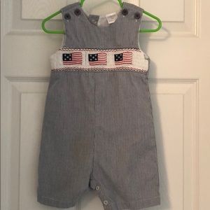 Seersucker American Flag Jon Jon!🇺🇸